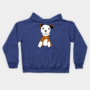 Red and White Puppy Kids Hoodie